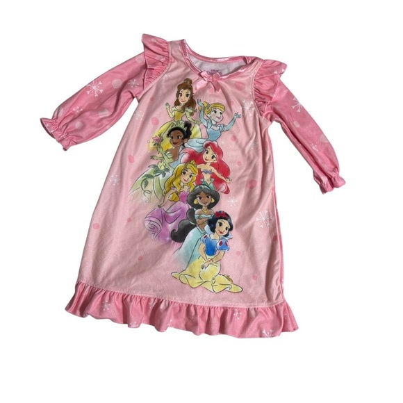 DISNEY | Disney Princess Flannel Pajamas Nightgown k191 - Picture 1 of 3